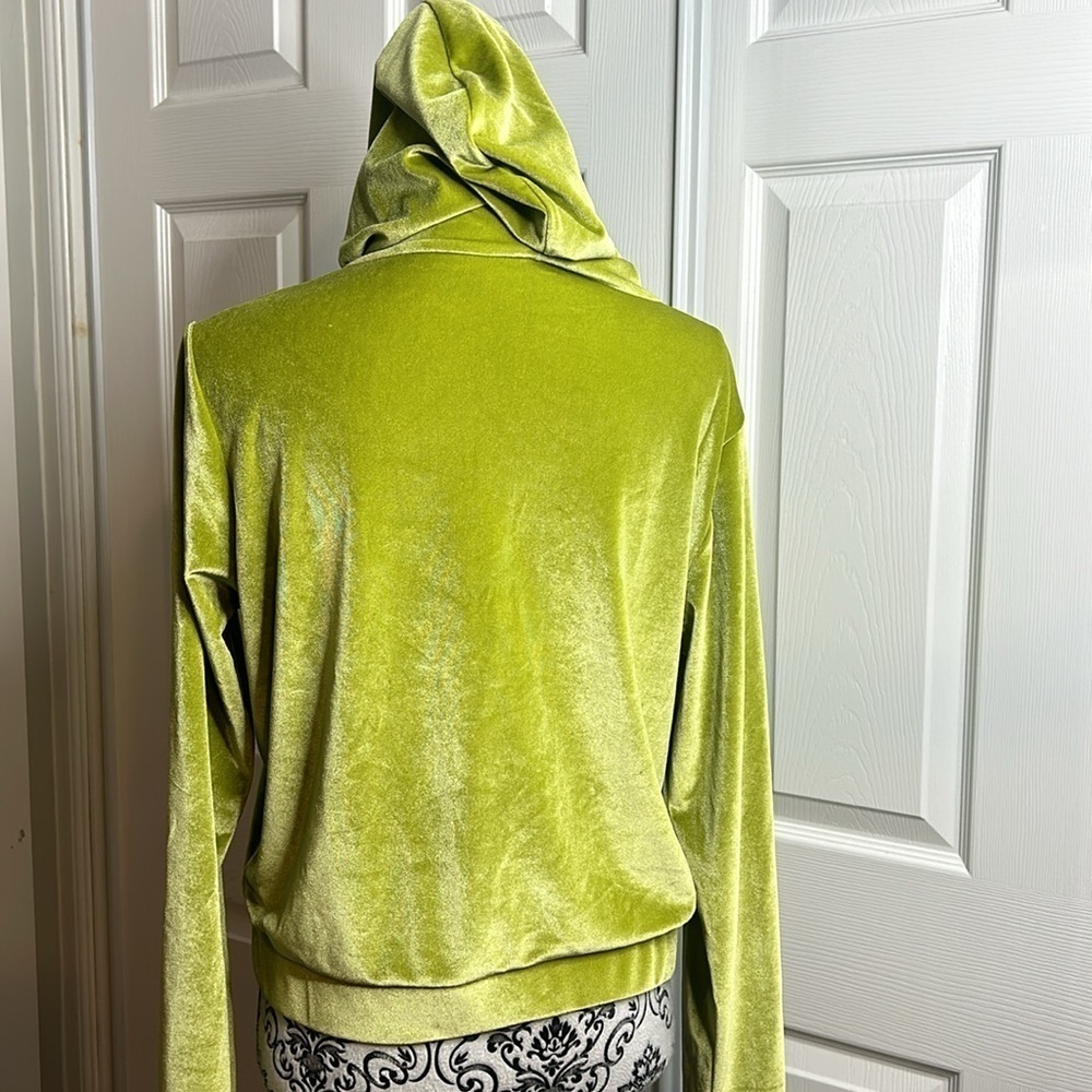 Fabletics‎ Velour Zip Up Hoodie M Green - Picture 5 of 7